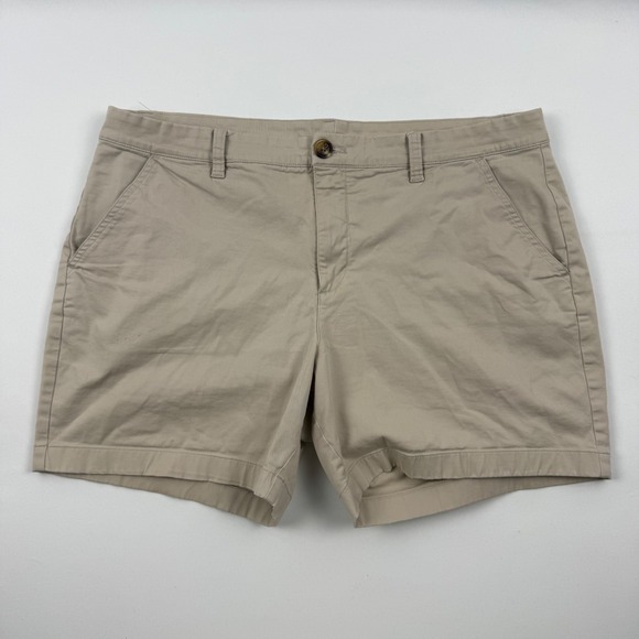 chubbies Other - Chubbies Mens Khaki Tan Stretch Chino Shorts 5.5 Inseam Size 35